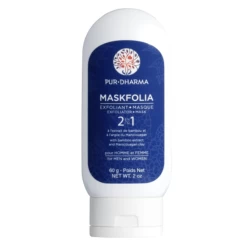 Maskfolia - Exfoliant/masque 2 En 1 à L'extrait De Bambou Et D'argile Du Manicouaga 60g - Pur Dharma